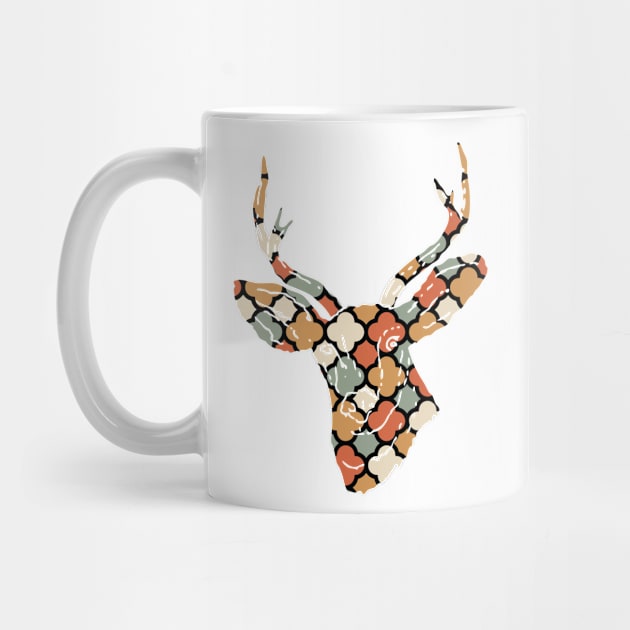 Deer Silhouette with Pattern by deificusArt